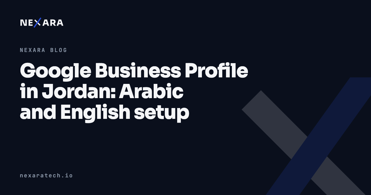 Google Business Profile for a Jordan restaurant: AI-ready setup