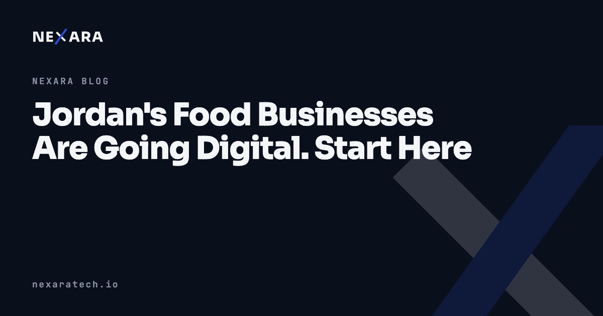 Jordan's Food Businesses Are Going Digital. Start Here