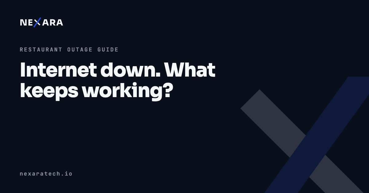 Internet down. What keeps working?