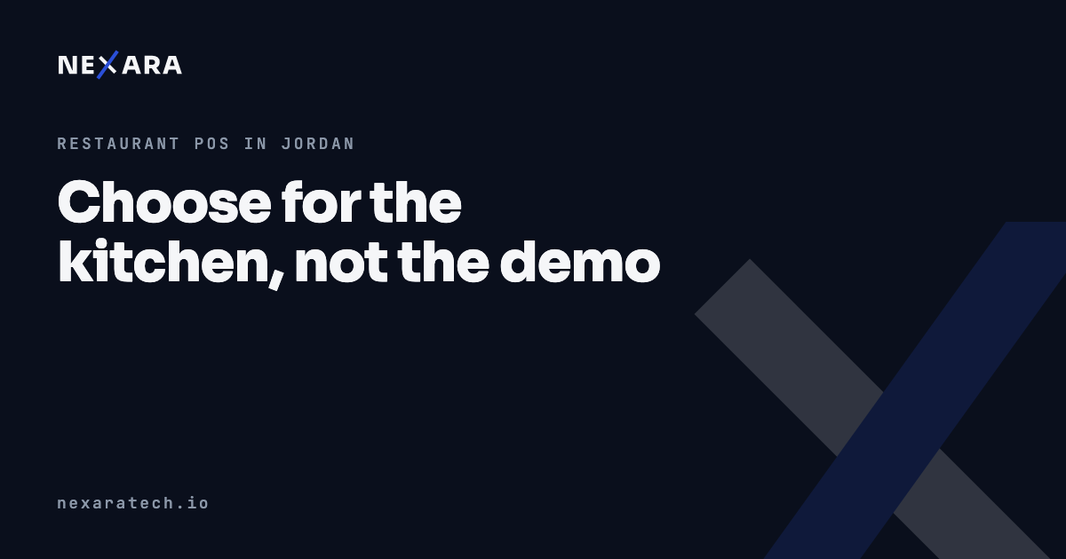 Choose for the kitchen, not the demo