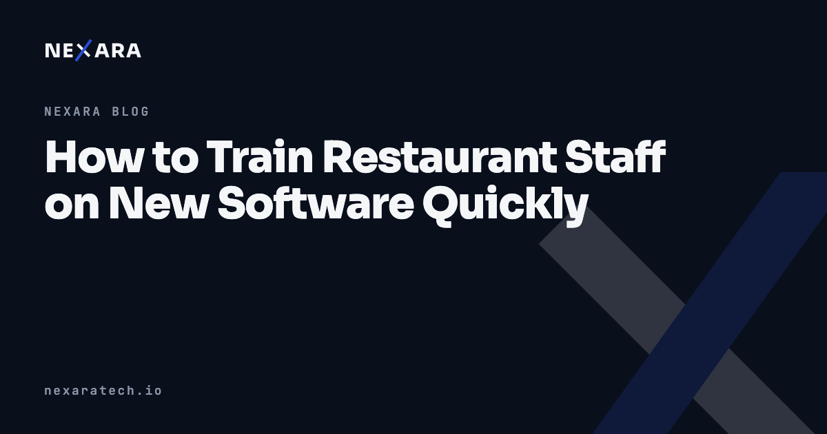 How to Train Restaurant Staff on New Software Quickly